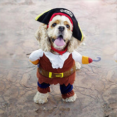 Funny Pet Clothes Cosplay Pirate Dog Cat Halloween Party Cute Comfort Costume Clothing For Small Medium Dog Corsair Dressing Up