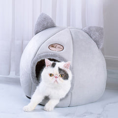 Pet Dog Cat Tent House Kennel Winter Warm Nest Soft Foldable Sleeping Mat Pad Deep Sleep Comfort Bed Little Mat Basket Cama Gato