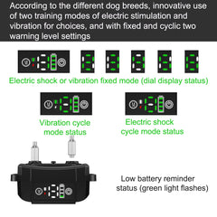 Automatic Dog Bark Collar Dog Bark Stopper Dog Pet Training Collar Beep Vibration Static Stimulation for Small Medium Large Dogs