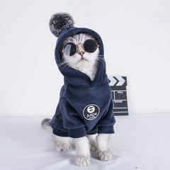 Dog Hoodies Puppy Winter Sweater Cat Jersey French Bulldog Garment Suitable For Small And Medium-sized Domestic Pets Clothes