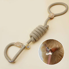 Dog Leash Slip Rope Lead Leash Heavy Duty Braided Rope Adjustable Loop Collar Training Leashes for Medium Large Dogs
