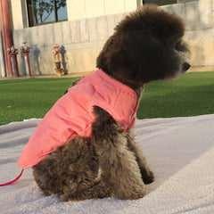 Winter Warm Dog Clothes For Small Dogs Windproof Dog Down Jacket Solid Color Dogs Coat Jacket Padded Clothing Pet Dog Clothes