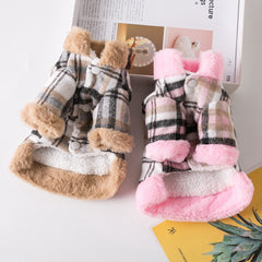 Pet Dog Clothes Lattice Coat Autumn Winter Dogs Pet Clothing Costume Clothes For Dogs Jacket Ropa Perro chihuahua Yorkshire