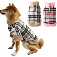 Pet Dog Clothes Lattice Coat Autumn Winter Dogs Pet Clothing Costume Clothes For Dogs Jacket Ropa Perro chihuahua Yorkshire
