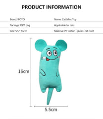 Cute Cat Toys Funny Interactive Plush Cat Toy Mini Teeth Grinding Catnip Toys Kitten Chewing Squeaky Toy Pets Accessories
