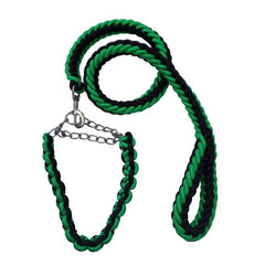 Dog Leash with P Chain Collar Traction Rope Dog Lead for Smal Large and Medium Dogs