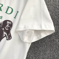 2022 Spring Summer New Dachshund Dog Print Women Short Sleeve T-Shirt