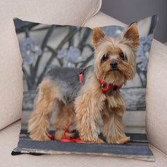 Sofa Home Pillow Cute Pet Animal Cushion Cover Pillowcase Decorative Dog Print Pillowcase