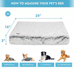 Long Plush Dog Bed Pet Blanket Soft Fleece Cat Cushion Puppy Chihuahua Sofa Mat Pad For Small Large Dogs Warm Beds Ladder Sofa