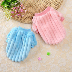 Soft Plush Small Dog Clothes Warm Pet Clothing Cat Sphinx Clothes Puppy Pet Hoodies Coat For Yorkshire Chihuahua French Bulldog