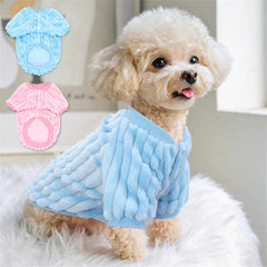 Soft Plush Small Dog Clothes Warm Pet Clothing Cat Sphinx Clothes Puppy Pet Hoodies Coat For Yorkshire Chihuahua French Bulldog