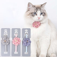 Cat collar adjustable bow tie Cat beautiful collar safety button tie Gift necklace Puppy and cat pet accessories Puppy collar