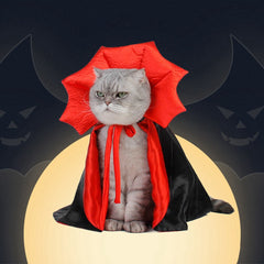 Halloween Funny Pet Costumes Cute Cosplay Vampire Cloak for Small Dog Cat Kitten Puppy Dress Kawaii Pet Clothes Cat Accessories